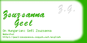 zsuzsanna geel business card